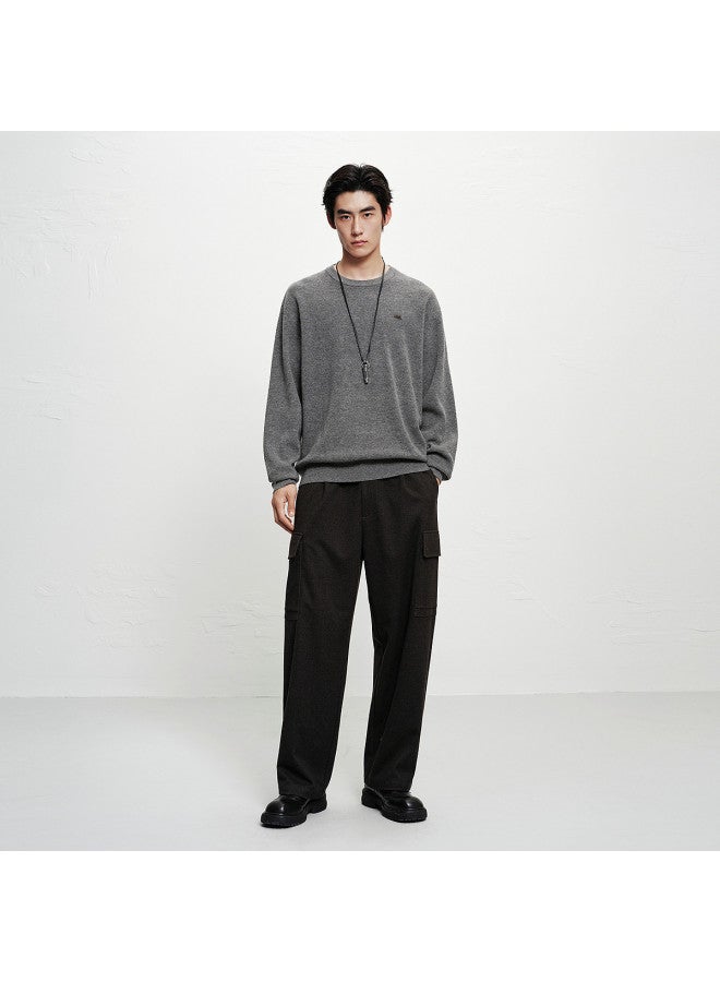 Waxbird Men's 2025 Winter Straight-leg Cargo Pants Thickened Warm Side Pockets Fashion Men's Casual Pants - Image 3