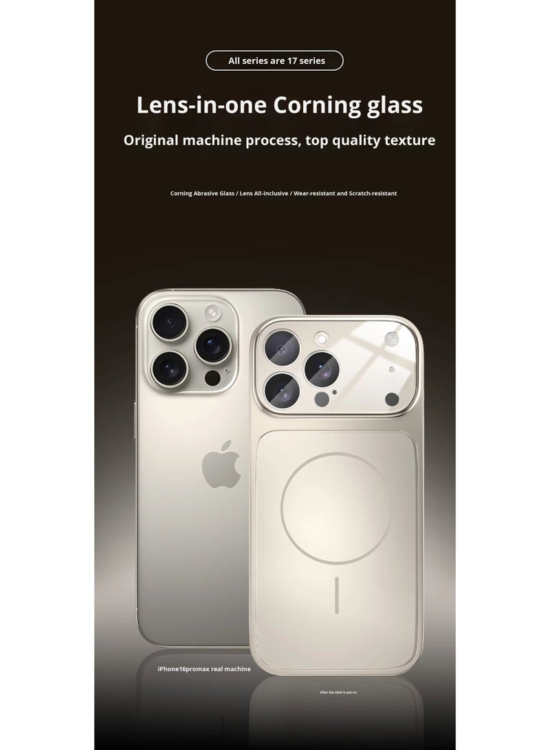 DUSALA Luxury Magnetic Glass Case for iPhone 17 Pro Max –Wireless Compatible, Anti-Fingerprint, Shockproof & Oil-Resistant Frosted Back Cover - Image 5