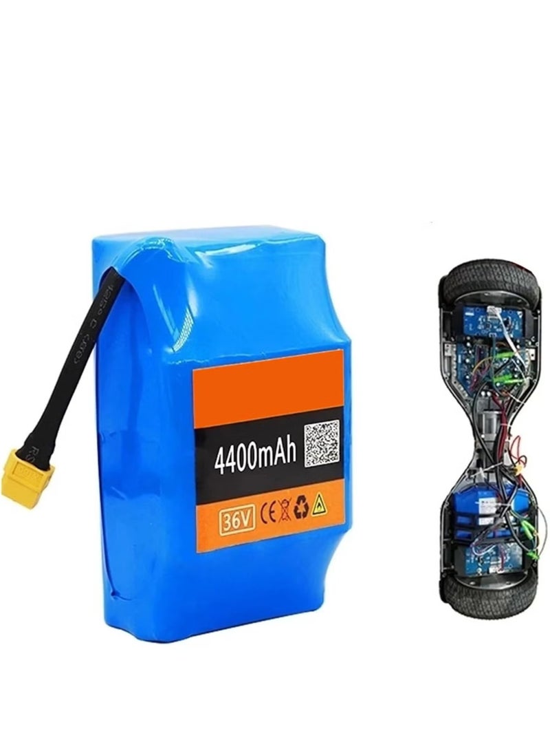 JAJEEK حزمة بطارية ليثيوم 36V 4.4Ah للدراجات الكهربائية – بطارية 10S2P بسعة 4400mAh مع قابس XT60 للطاقة الاحتياطية، طاقة موثوقة للدراجات والسيارات والمزيد – متينة، طويلة الأمد، فعالة - Image 1