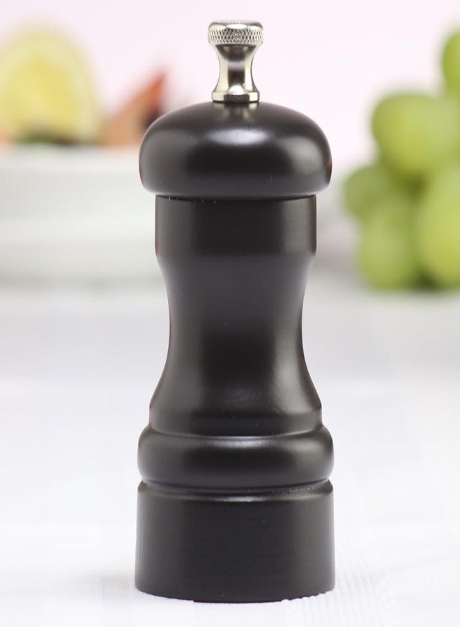 Chef Specialties 4 Inch Capstan Salt Mill - Ebony - Made in USA - Image 2