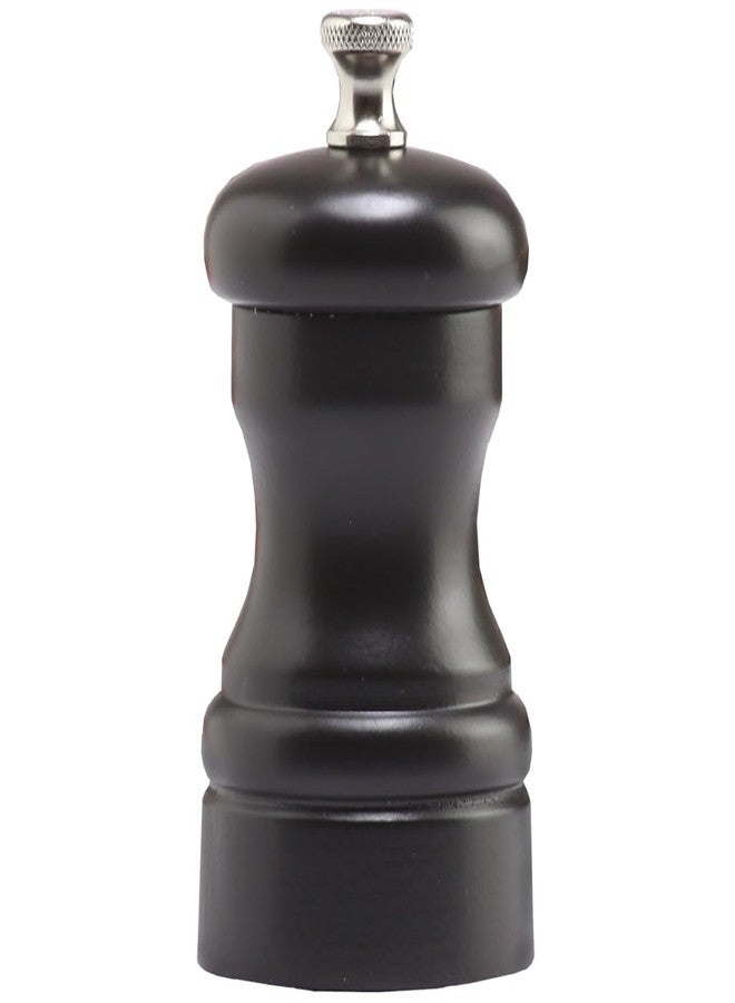 Chef Specialties 4 Inch Capstan Salt Mill - Ebony - Made in USA - Image 1