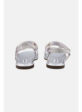 STEVE MADDEN Women Fancifulfa Embellished Sandals, Silver  - Image 2