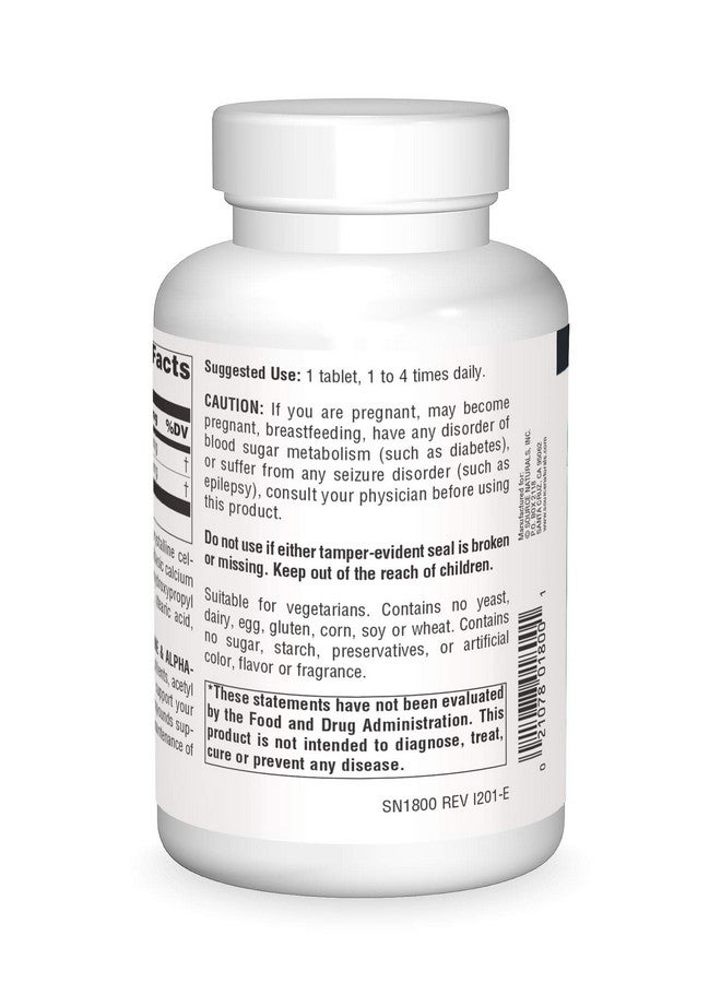 Source Naturals Acetyl L-Carnitine & Alpha-Lipoic Acid 650mg - 120 Tablets - Image 2