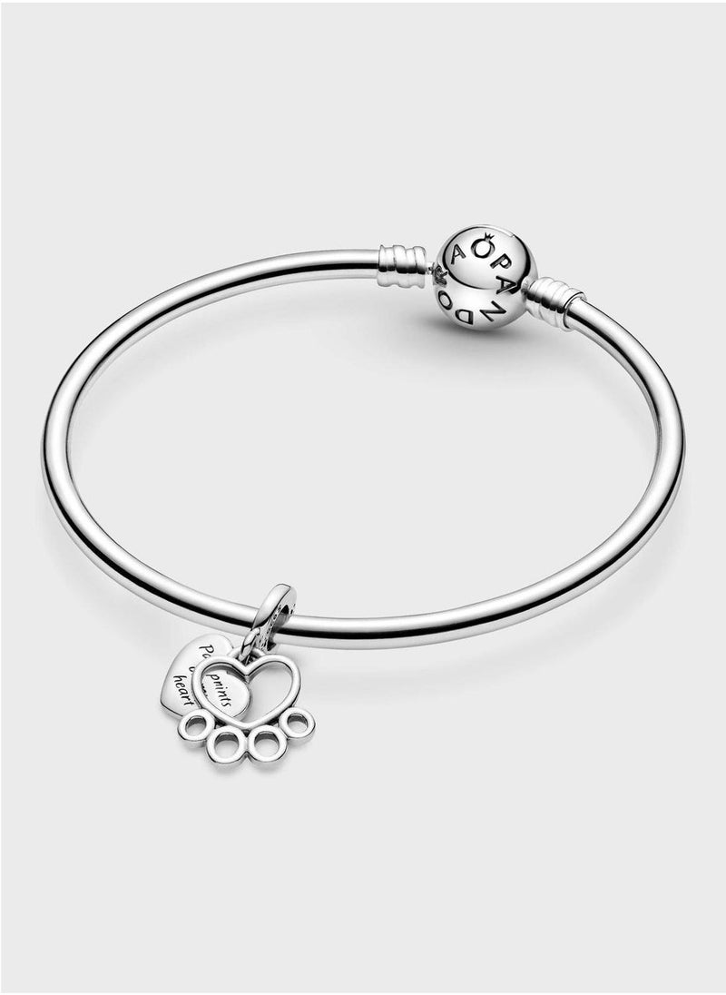 PANDORA Hearts & Paw Print Dangle Charm - Image 5