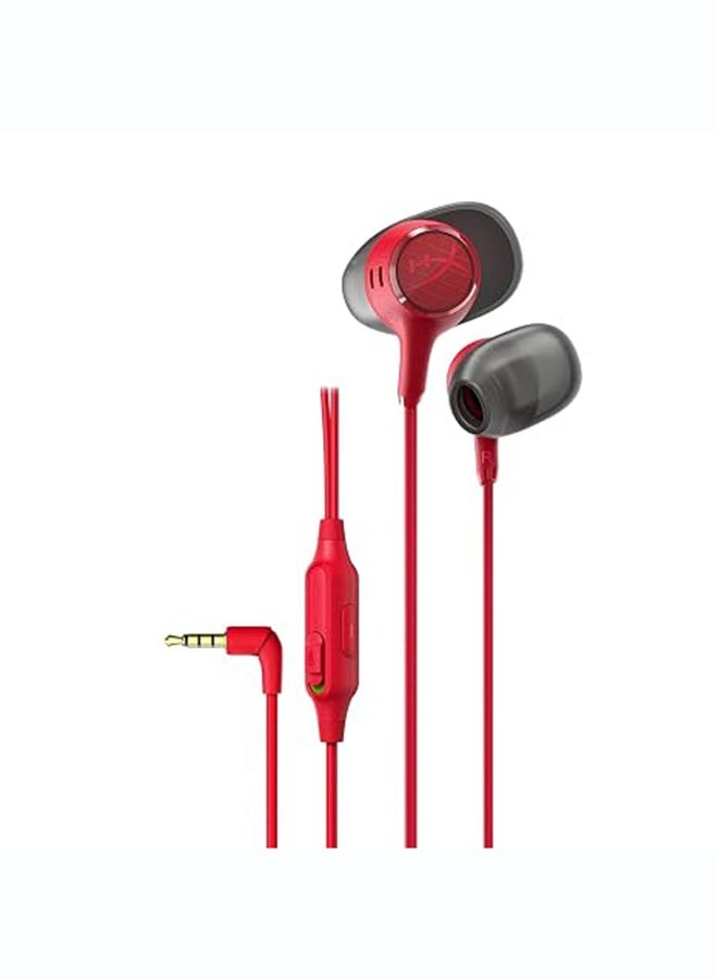هايبركس HyperX Cloud Earbuds III – Wired Earbuds, PC; Nintendo Switch; Console Controller, Dynamic; 14.3 mm Driver, Silicone Ear Tips - Red - Image 1