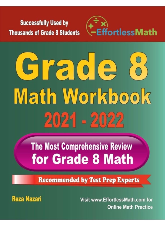Grade 8 Math Workbook: The Most Comprehensive Review for Grade 8 Math