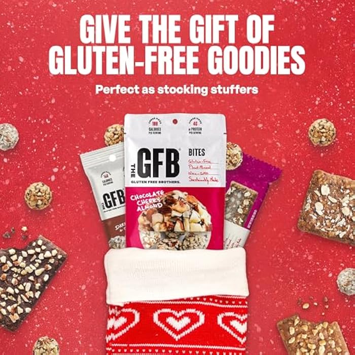 The GFB Cranberry Toasted Almond Protein Bars - Gluten Free, Plant Based, Non GMO, Sustainably Made – Ridiculously Tasty, Healthy, Vegan, Nutrition Snack Protein Bars, 2.05 oz (12 Count) - Image 4