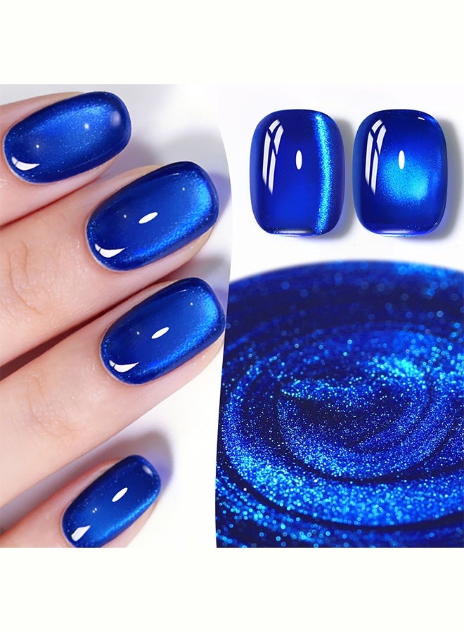 Born Pretty Abyss Sea Glass Cat Magnetic Gel Polish MY544 UV LED Soak Off Nail Gel with Shimmering Cat Eye Effect Long Lasting and High Gloss Finish for DIY and Salon Nail Art 10ml - Image 4
