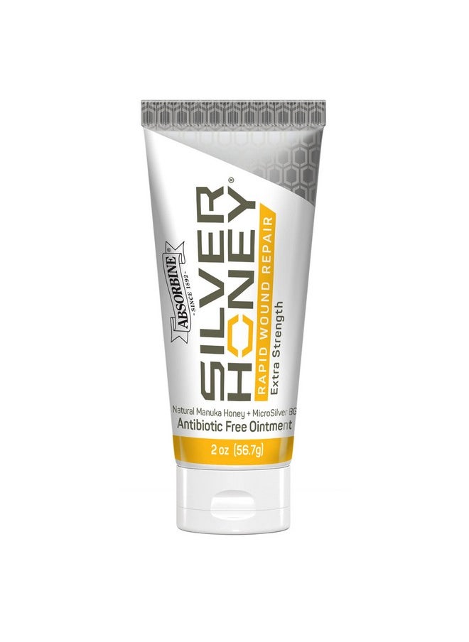 Absorbine - Silver Honey Rapid Wound Repair Ointment 2Oz Tube, Medical Grade Manuka Honey & Microsilver Bg - Image 1