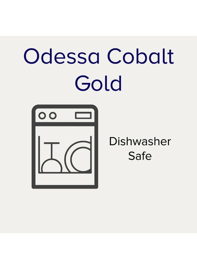 Noritake Odessa Cobalt Gold 5-Piece Place Dinnerware Setting in Blue/White - Image 2