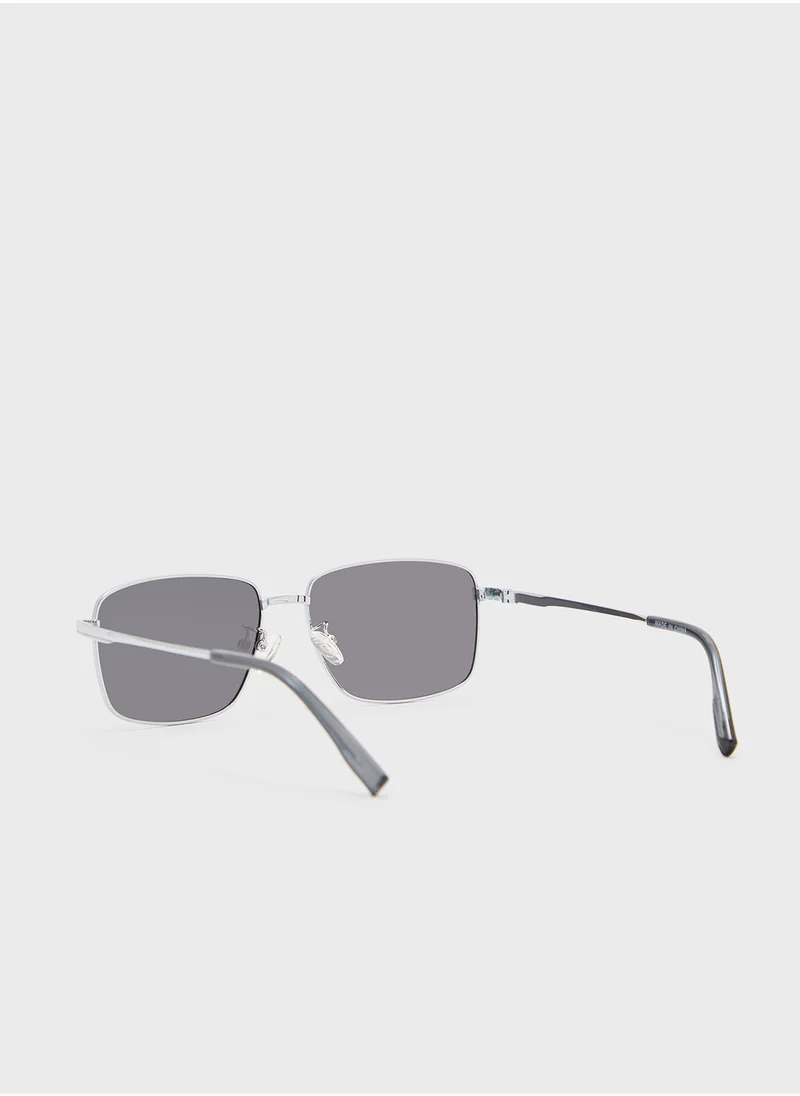 روبرت وود Polarized Lens Square Aviator Sunglasses
