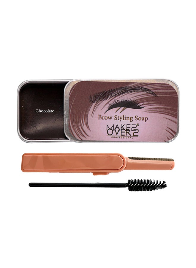 ميك اوفر22 صابونة لتصفيف الحواجب (شوكليت)-BS002 - Image 1