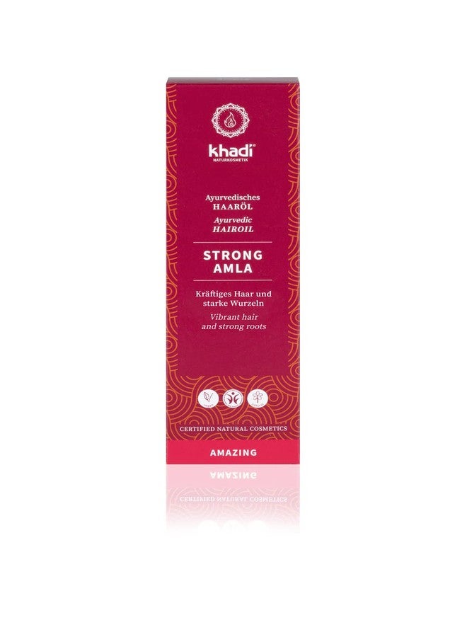 khadi STRONG AMLA hair oil, 100% natural, herbal, vegan, promotes growth, prevents hair loss & gray hair, strengthens roots, silicone-free, Ayurvedic hair care, organic beauty 1.69oz - Image 5