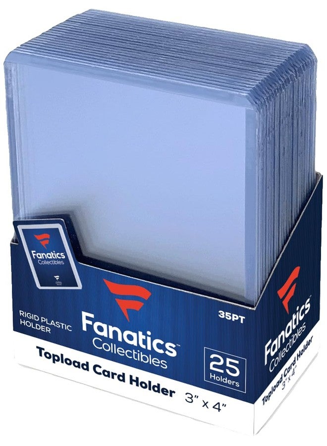 Fanatics Collectibles 35pt 3x4 Top Loaders, 25 Count - Standard Size Clear Rigid Card Holders for Trading Card Protection - Image 1