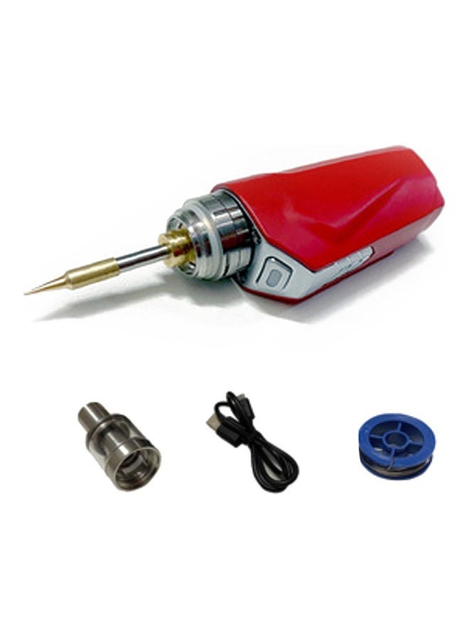 NIBEMINENT 4-Piece Portable Soldering Pen With Accessories Red/Blue/Silver - Image 1