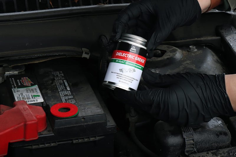 مركب شحم السيليكون العازل من AGS Automotive Solutions في علبة بفرشاة لجميع المكونات والموصلات الكهربائية، 4 أونصات، تطبيق دقيق وسهل - Image 5