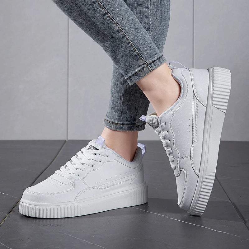 plus size New Breathable Lightweight Casual All-match Sportswear Campus Men''s and Women''s Small Fashionable White Shoes - Image 5