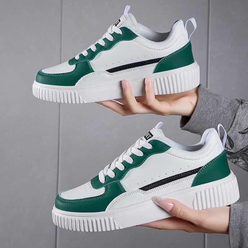 plus size New Breathable Lightweight Casual All-match Sportswear Campus Men''s and Women''s Small Fashionable White Shoes - Image 1