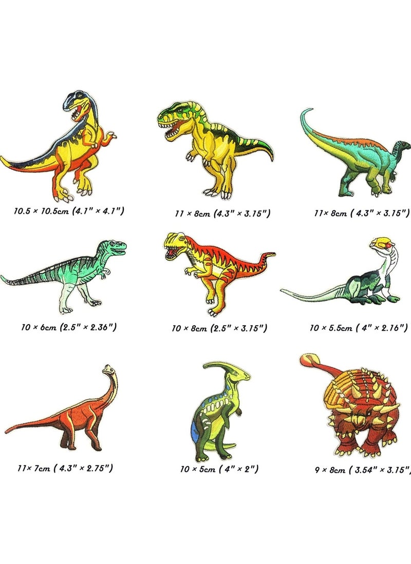 Generic - 32 PCS Embroidered Patches Dinosaur Sew On/Iron On Patch Applique Dinosaurs Appliques Stickers for Clothes Dress Hat Jeans DIY Accessories - Image 1