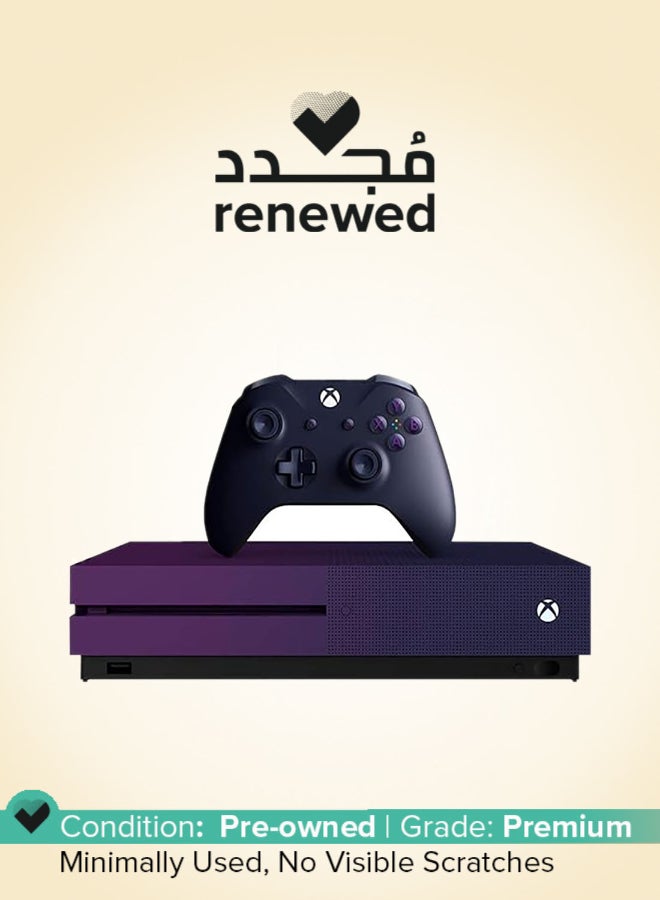 إكس بوكس مجدد - جهاز Microsoft One S إصدار محدود سعة 1TB مع وحدة تحكم لاسلكية و 4K Ultra HD Blu-Ray - لون بنفسجي متدرج - Image 1