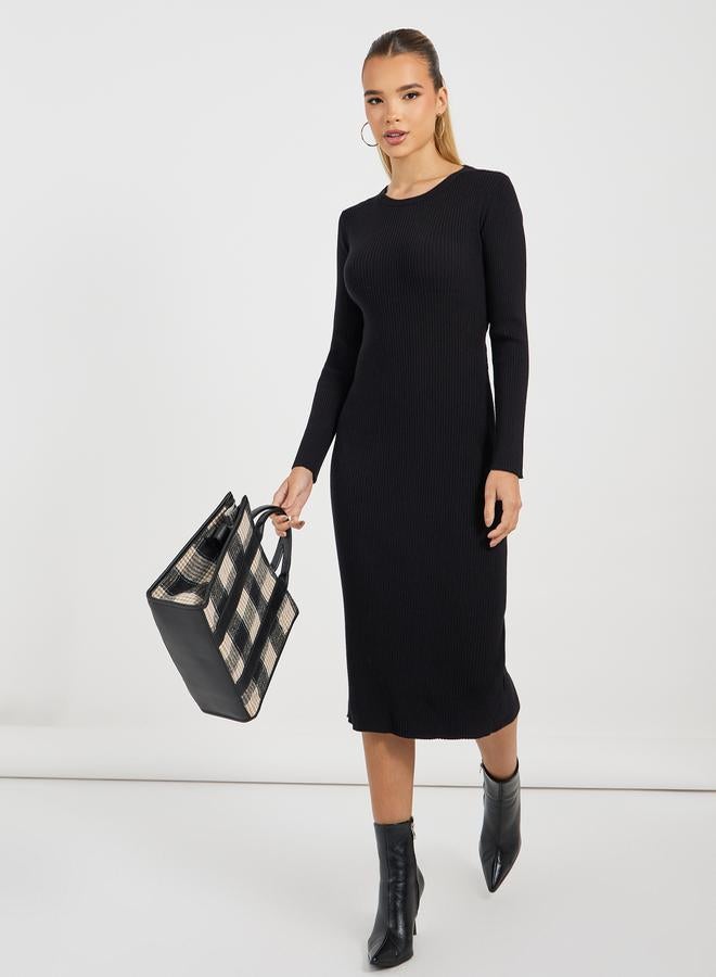 Styli Ribbed Bodycon Dress - Image 5