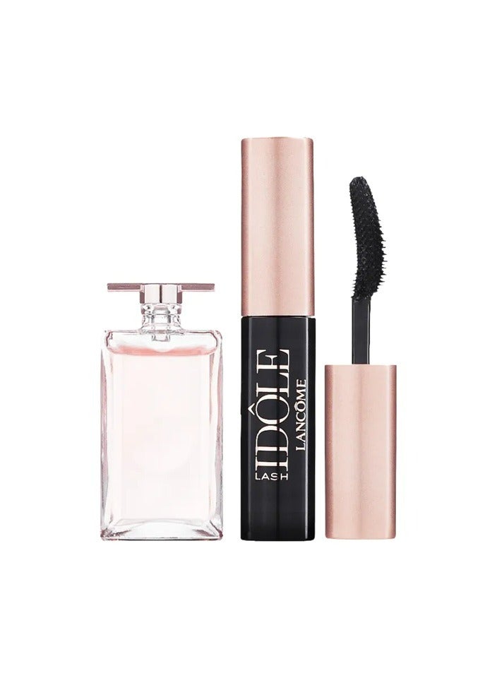 Lancome Paris Idole Gift Set | Idole Eau de Parfum 5ml + Lash Idole Mascara 2.5ml | Volumizing Mascara & Elegant Perfume for Radiant, Confident Look - Image 2
