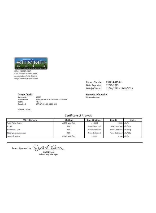 Nature'S Fusions مكمل ن-أسيتيل سيستين إيثيل إستير من ناتشرز فيوجنز - 20x أكثر توافر حيوي - مكمل مضاد للشيخوخة من الجلايسين ون-أسيتيل سيستين إيثيل إستير، يعزز الجلوتاثيون - عبوة من 2-120 حبة - Image 5