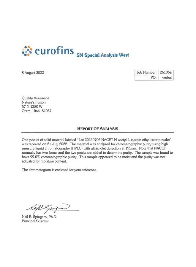 Nature'S Fusions مكمل ن-أسيتيل سيستين إيثيل إستير من ناتشرز فيوجنز - 20x أكثر توافر حيوي - مكمل مضاد للشيخوخة من الجلايسين ون-أسيتيل سيستين إيثيل إستير، يعزز الجلوتاثيون - عبوة من 2-120 حبة - Image 4