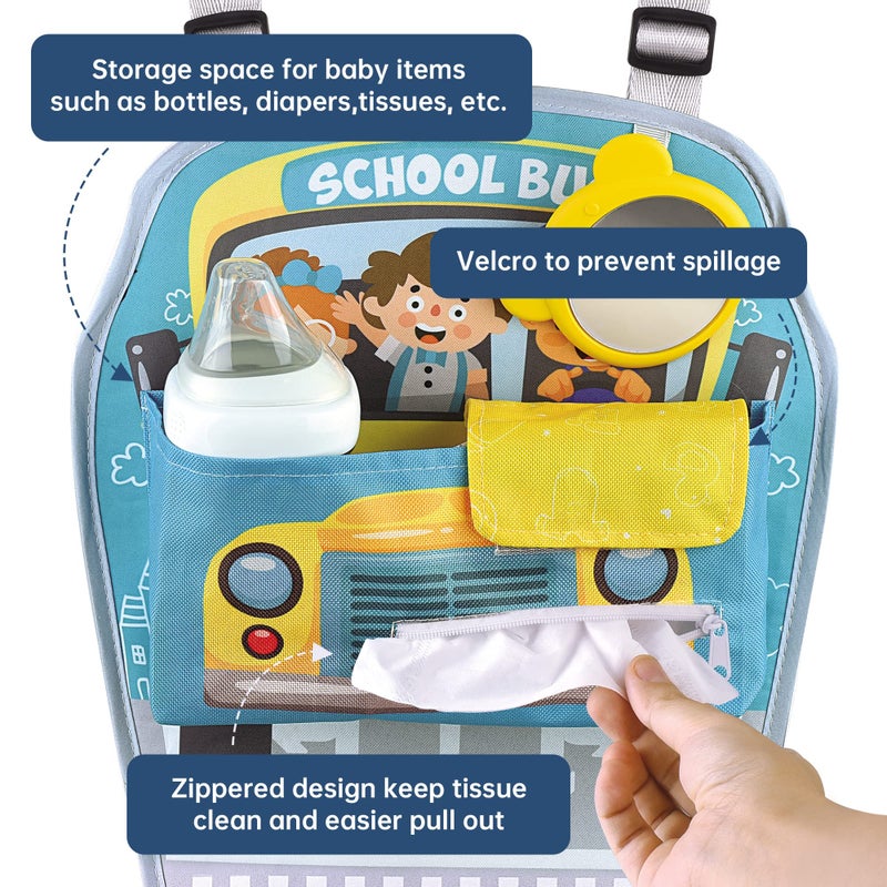 Caterbee Baby car seat Toys with Steering Wheel Center for Long Journeys (Car) - Image 3