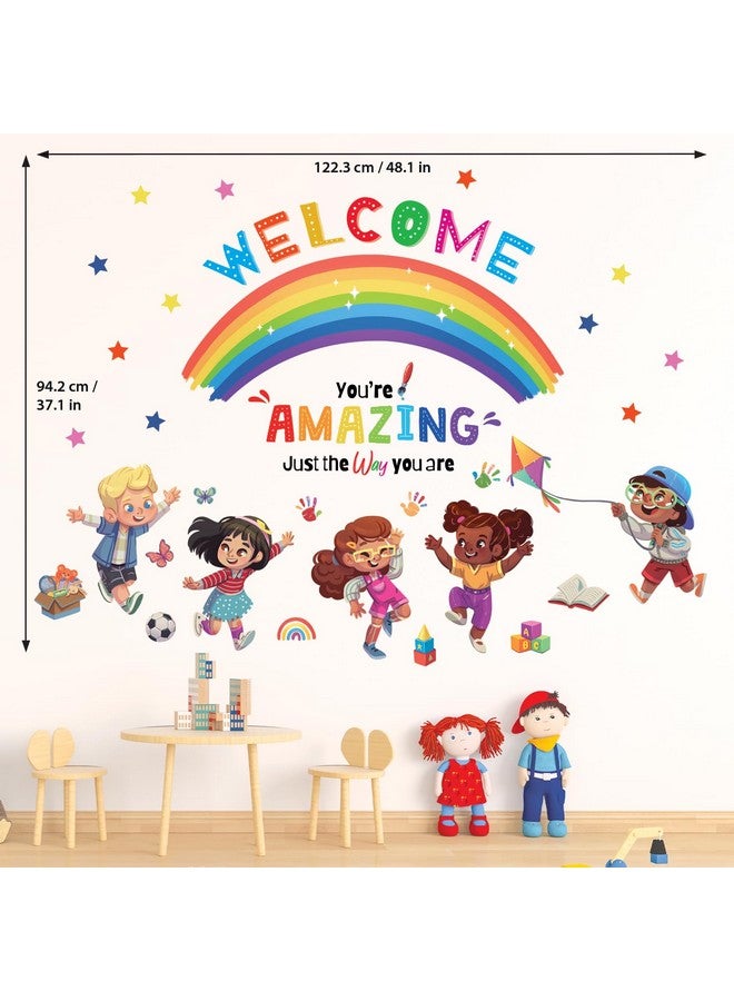 DECOWALL SG2-2403 Kids Play Corner and Quotes Wall Stickers Decals Reading Room ABC Décor Classroom Playroom Library Nursery Peel and Stick Removable Baby Boys Girls Decorations School Inspirational - Image 5