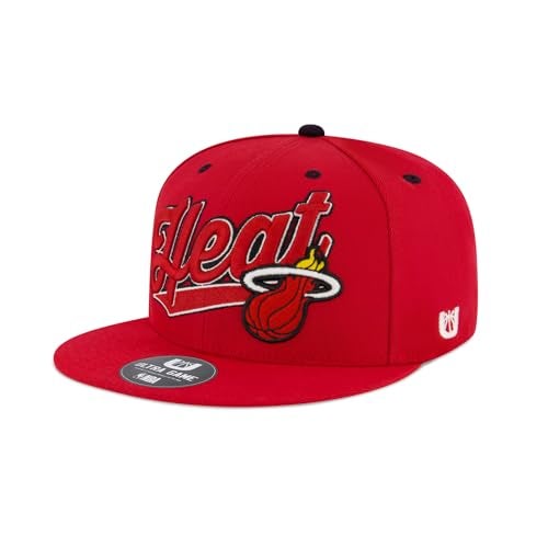 Ultra Game NBA Official Men’s Snap Back 3D Embroidered Team Logo Baseball Cap Hat - Unisex, Miami Heat, Team Color, 1SIZE - Image 2