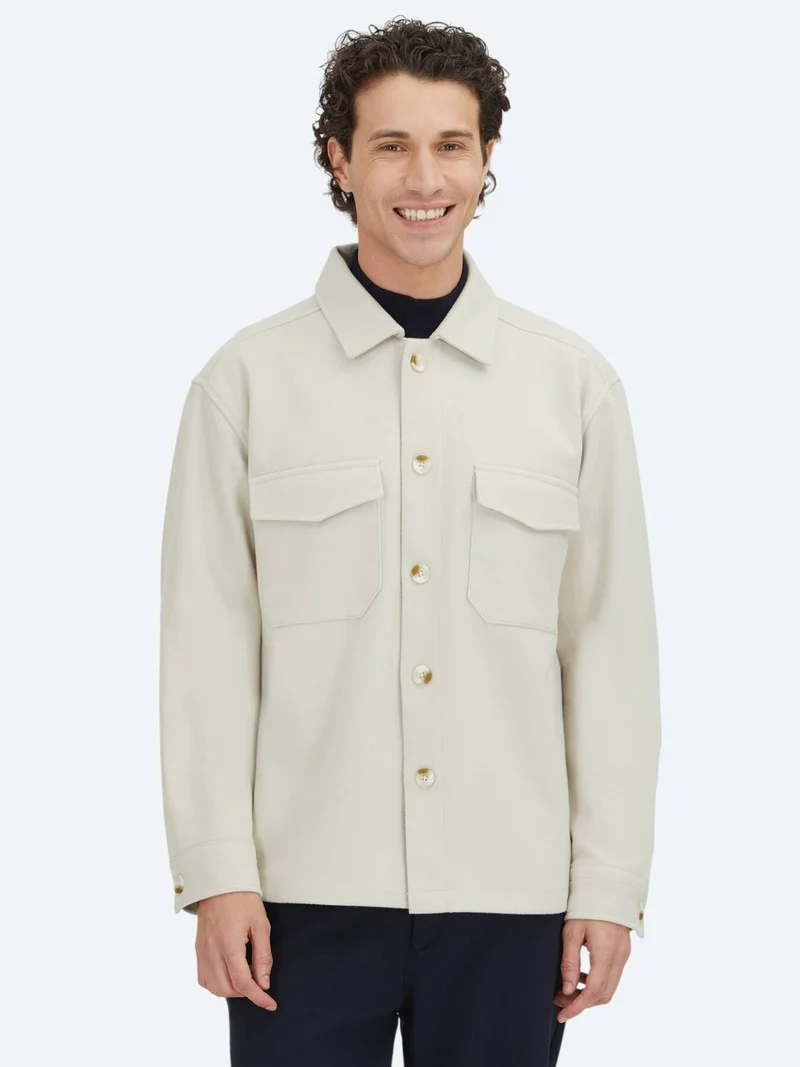 Kip Beige Overshirt