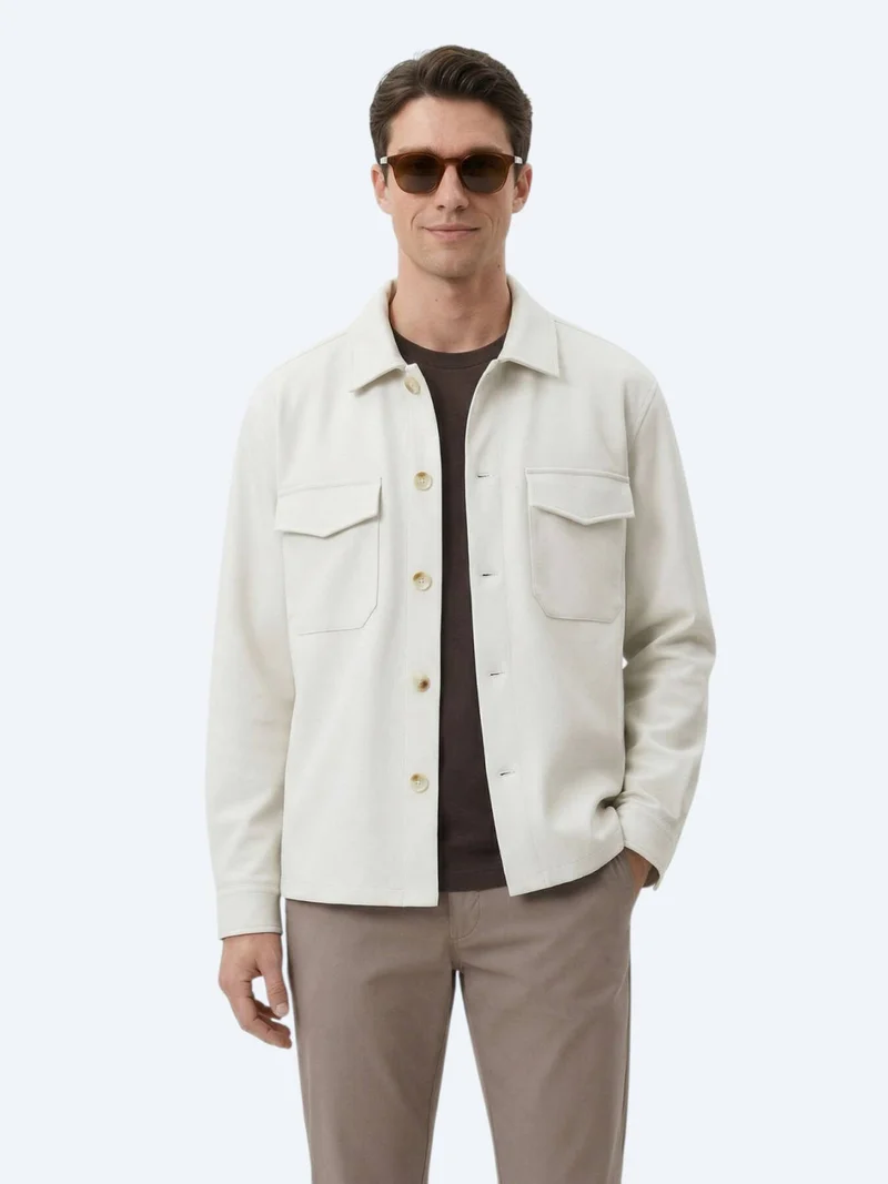 Kip Beige Overshirt