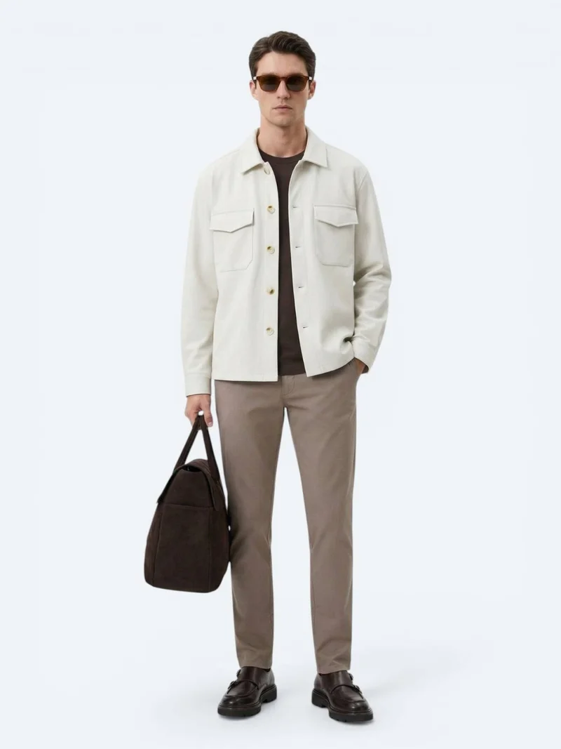 Kip Beige Overshirt