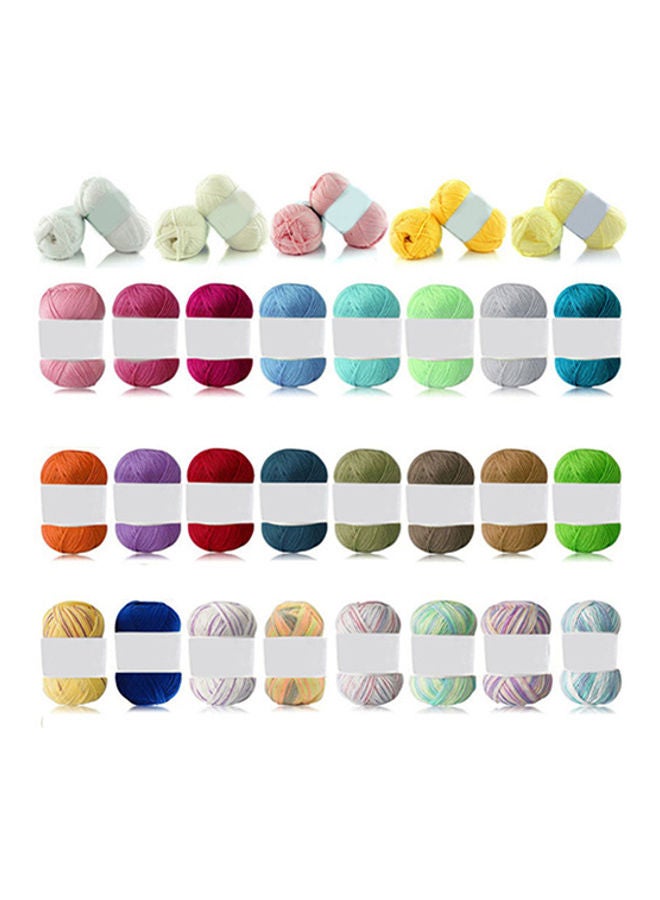 NIBEMINENT 1Pc 50g Per Skein Soft Bamboo Crochet Cotton Knitting Baby Knit Wool Yarn #21 Sapphire Blue 20*10*20cm - Image 2