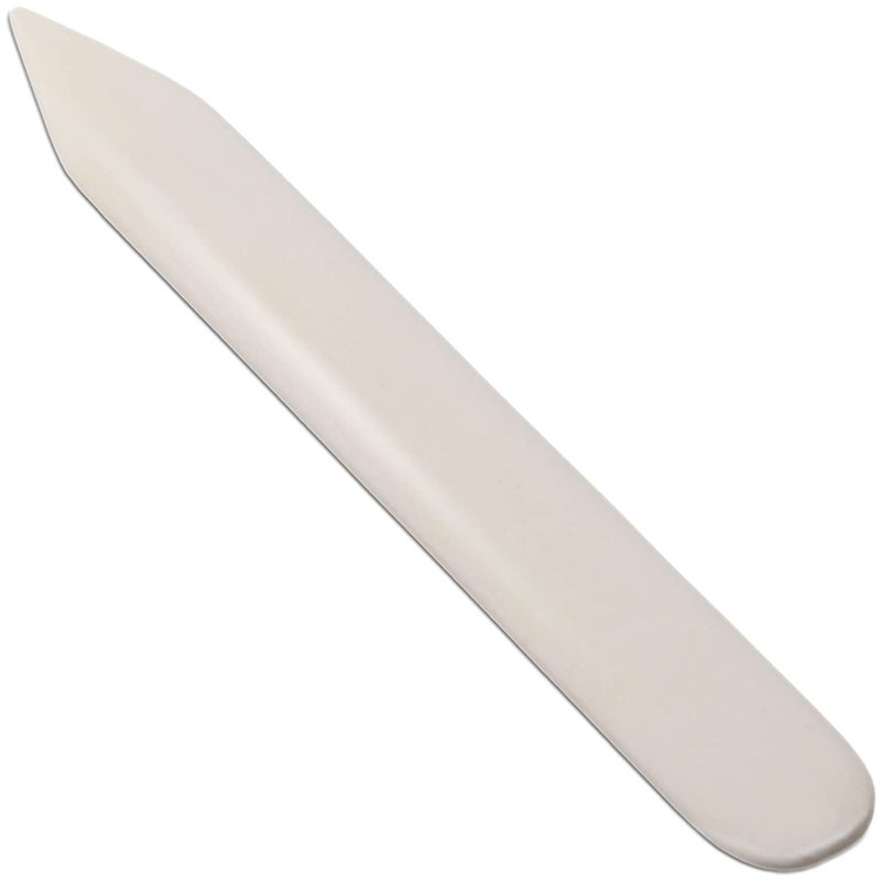 VENCINK Genuine Bone Folder Scoring Folding Creasing Origami Paper Creaser Crafting Tool for DIY Handmade Leather Burnishing Bookbinding Scrapbooking Paper Cards Crafts 100 Cattle Bone