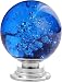 ANJUU 12 Pcs 30mm Round Shape Bubble Crystal Glass Cabinet Knobs with Screws Drawer Knob Pull Handle Used for Kitchen Dresser Door Cupboard Dark Blue - Image 2
