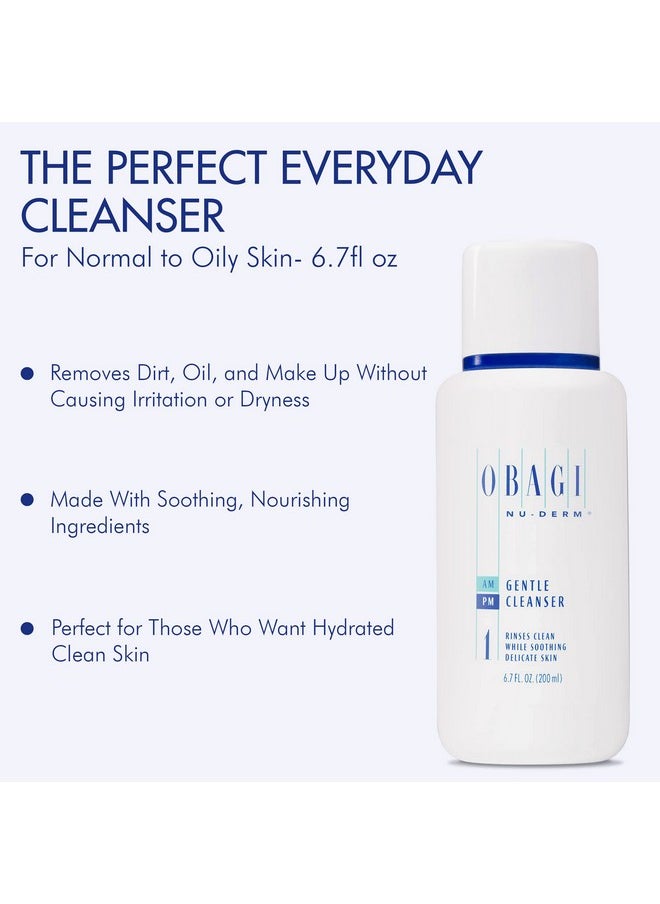 Obagi Medical Bagi Medical Nuderm Gentle Facial Cleanser Daily Face Cleanser For All Skin Types Formulated With Soothing Ingredients For Face Care Your Goto Hydrating Facial Cleanser 6.7Fl Oz  - Image 3