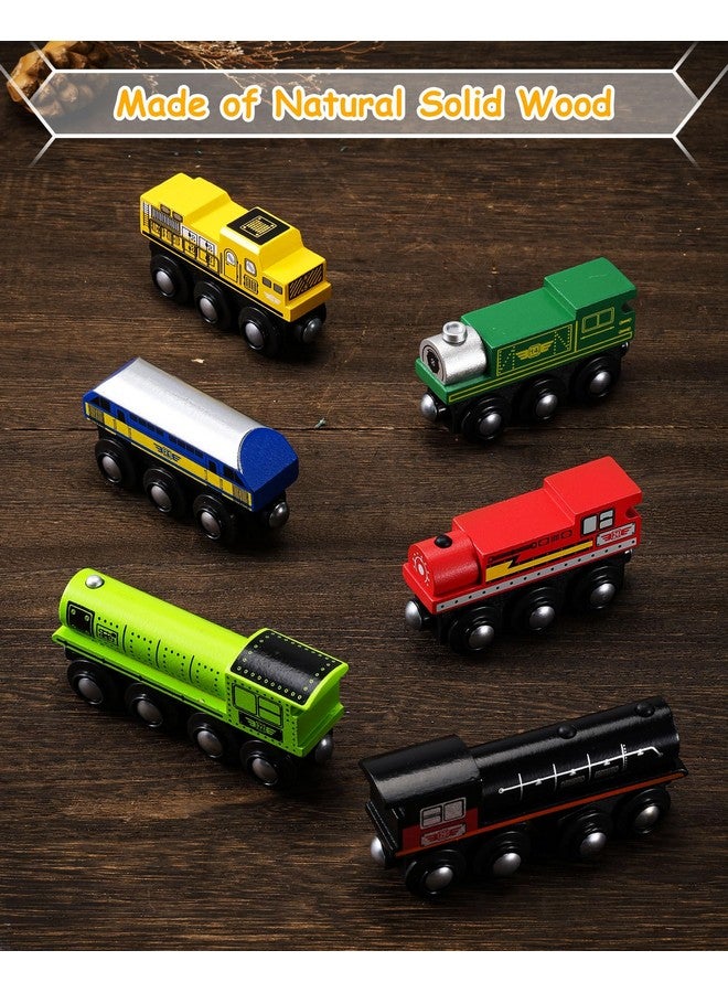 SainSmart Jr. SainSmart Jr. Wooden Train Set Accessories, Magnetic Toy Car Set (10 PCS), Compatible with All Major Brands, Gift for Toddlers, Boys, and Girls Aged 3+  - Image 4