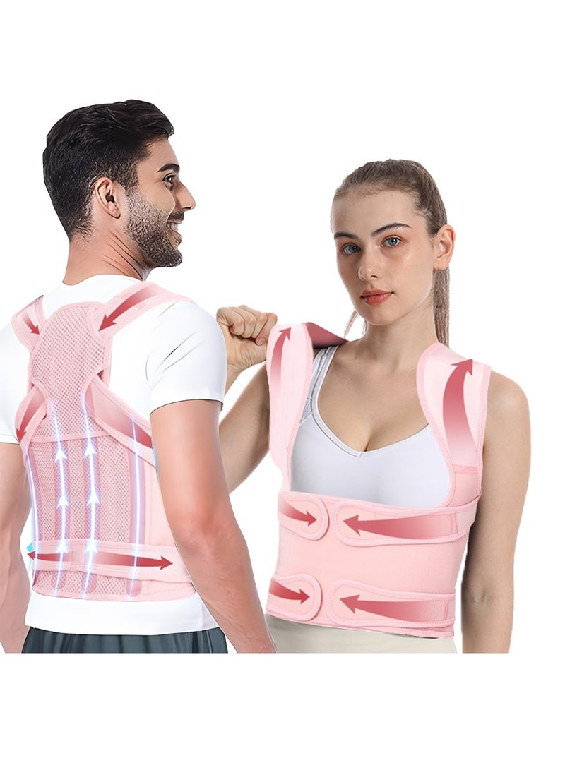 Generic Back Brace and Posture Corrector for Women and Men Back Straightener Posture Corrector Scoliosis and Hunchback Correction Back Pain Spine Corrector Support Adjustable Posture Trainer  S  - Image 1