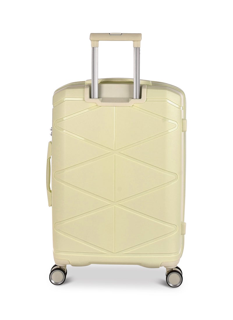 NEW TRAVEL - New Travel Luggage Set, Polypropylene (PP) Material, Trolley Travel Bag with Carry On Cabin and Checked In Sizes, Combination Lock and 4 Doubel Wheels, Size 20/24/28, PP04/3P - Image 1