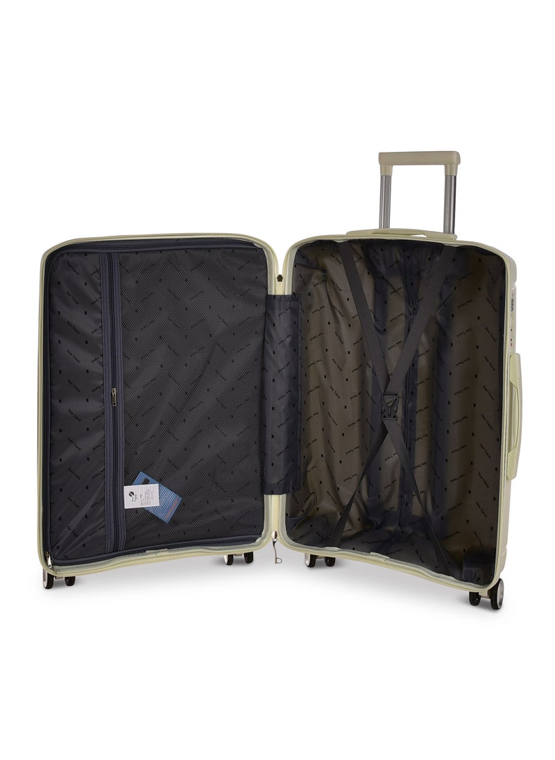 NEW TRAVEL - New Travel Luggage Set, Polypropylene (PP) Material, Trolley Travel Bag with Carry On Cabin and Checked In Sizes, Combination Lock and 4 Doubel Wheels, Size 20/24/28, PP04/3P - Image 1