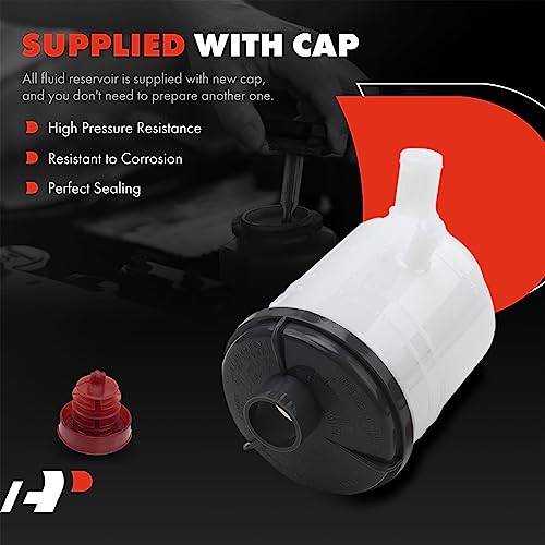 A-Premium Power Steering Reservoir/Tank with Cap Compatible with Honda Civic 2006-2011 & Acura CL 1997-1999, 1.8L 2.2L 2.3L 3.0L - Image 4
