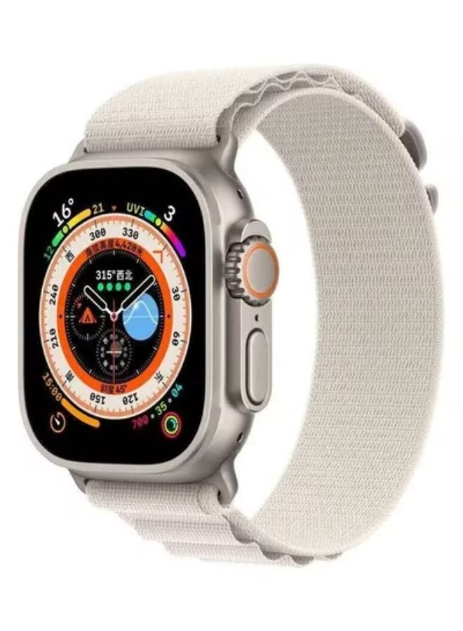 إيف حلقة جبال الألب متوافقة مع سوار ساعة أبل 42 ملم 44 ملم 45 ملم 49 ملم بديل للنساء والرجال ، حزام منزلق من البوليستر المنسوج المضفر على شكل حرف G من أجل iWatch Ultra Series SE 8/7/6/5/4/3/2/8 - Image 2