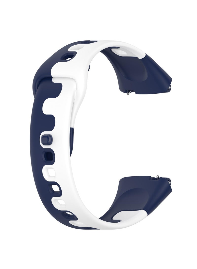 1 Strap for Redmi Watch3 Active Strap Blue and White - Image 2