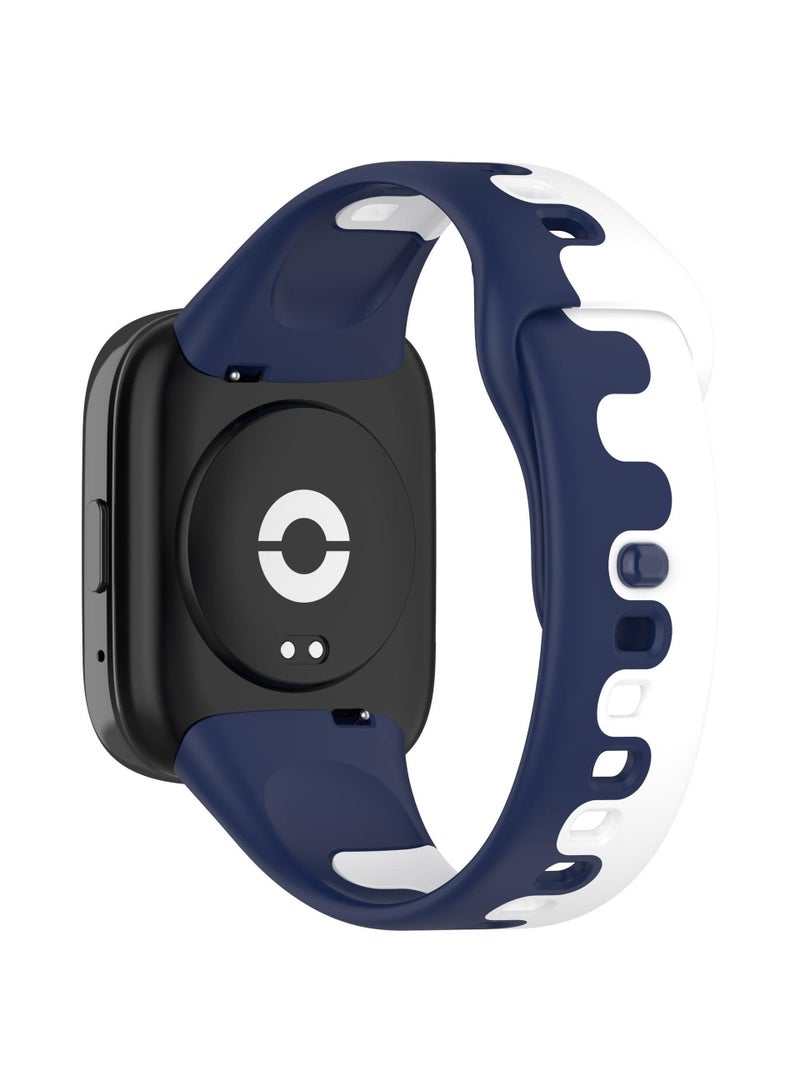 1 Strap for Redmi Watch3 Active Strap Blue and White - Image 3