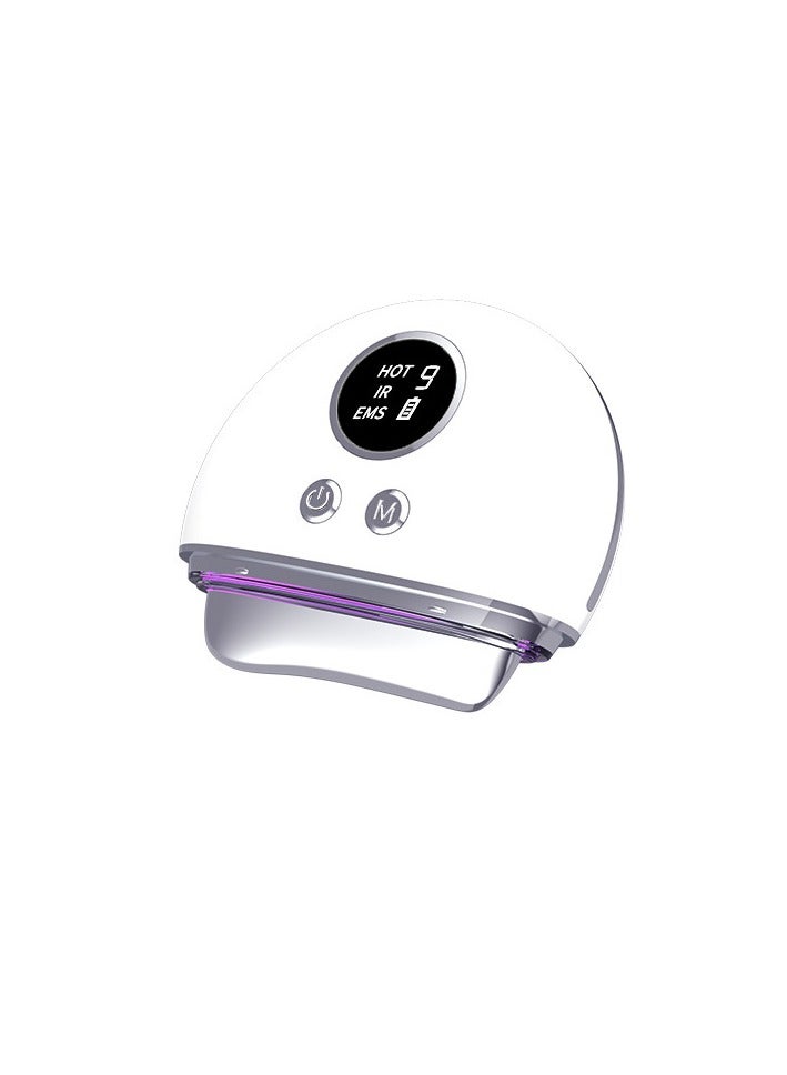 general Smart Electric Gua Sha Instrument Facial Beauty Device Vibrating Red Light Microcurrent Hot Compress Gua Sha Board USB - Image 2