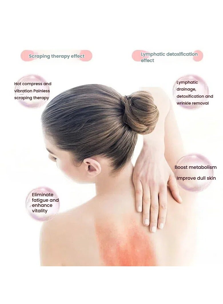 general Smart Electric Gua Sha Instrument Facial Beauty Device Vibrating Red Light Microcurrent Hot Compress Gua Sha Board USB - Image 3