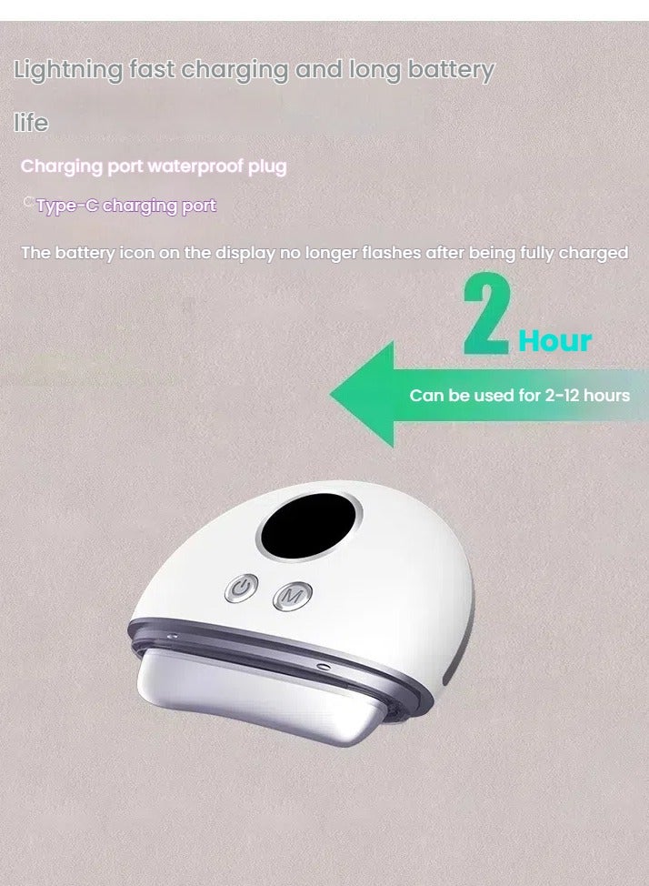 general Smart Electric Gua Sha Instrument Facial Beauty Device Vibrating Red Light Microcurrent Hot Compress Gua Sha Board USB - Image 4