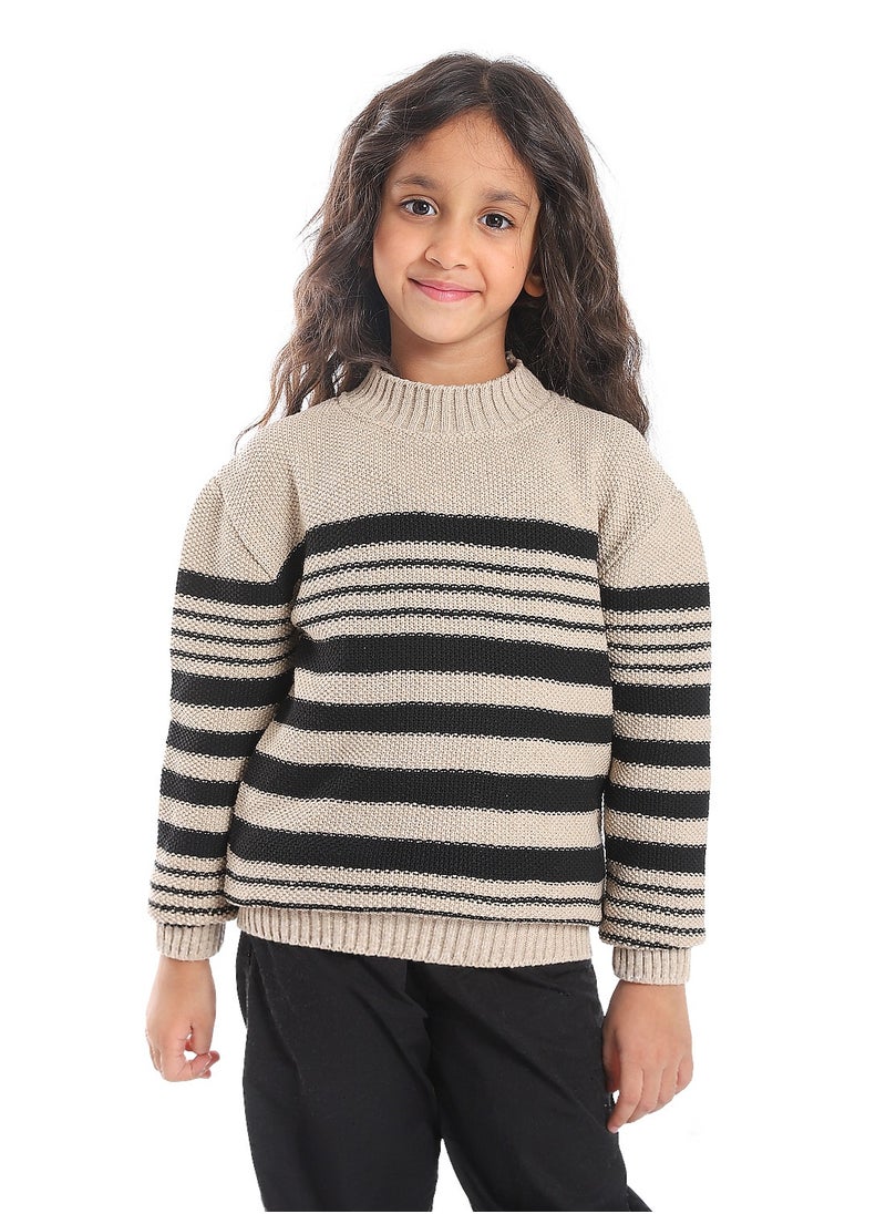 Caesar Girls Wool Pullover With Mutlicolour Design  - Image 1